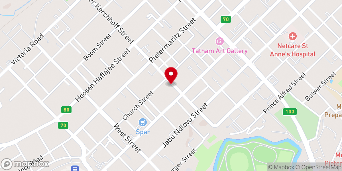 Map showing location of Metro Methodist Church