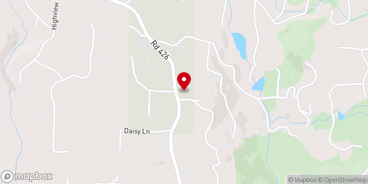 Map showing location of Oakhurst Lutheran Church