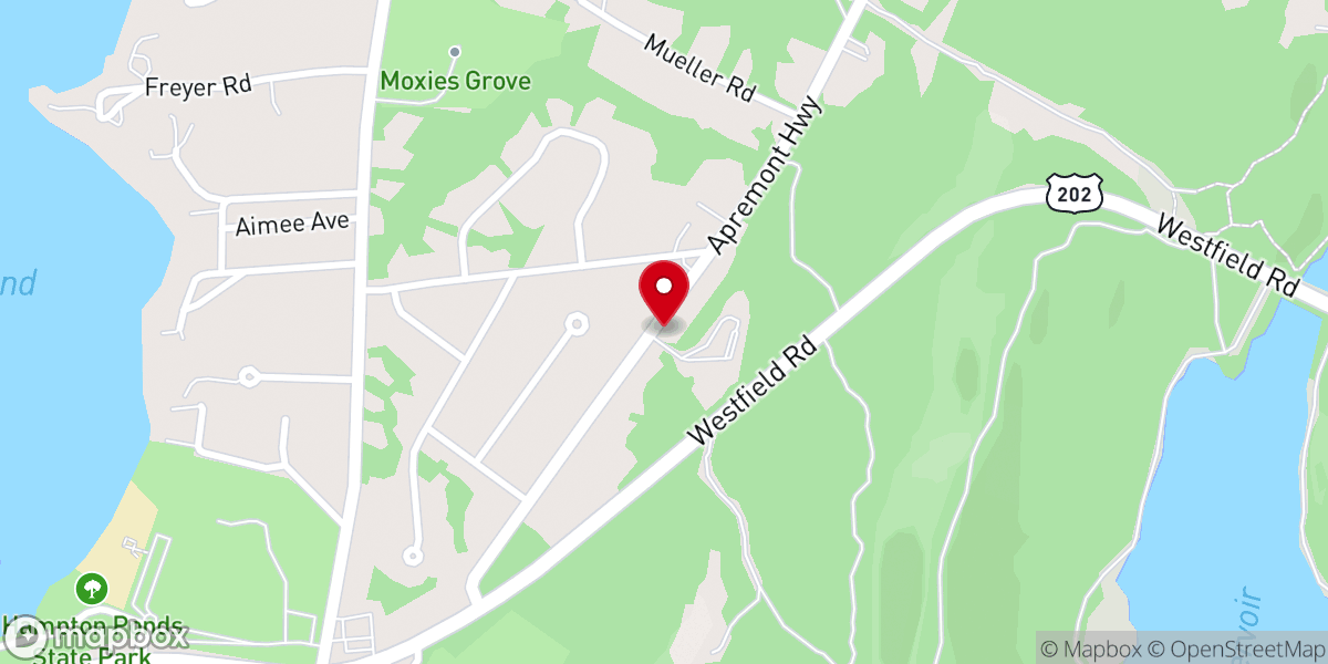 Map showing location of Mountain View Baptist Church