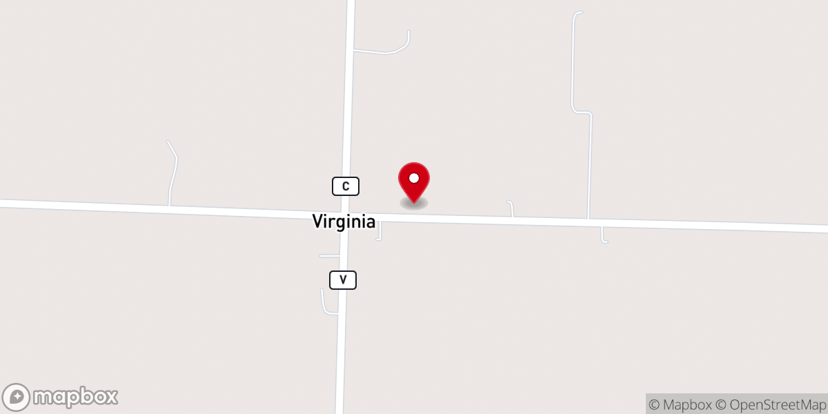 Map showing location of Virginia United Methodist Church