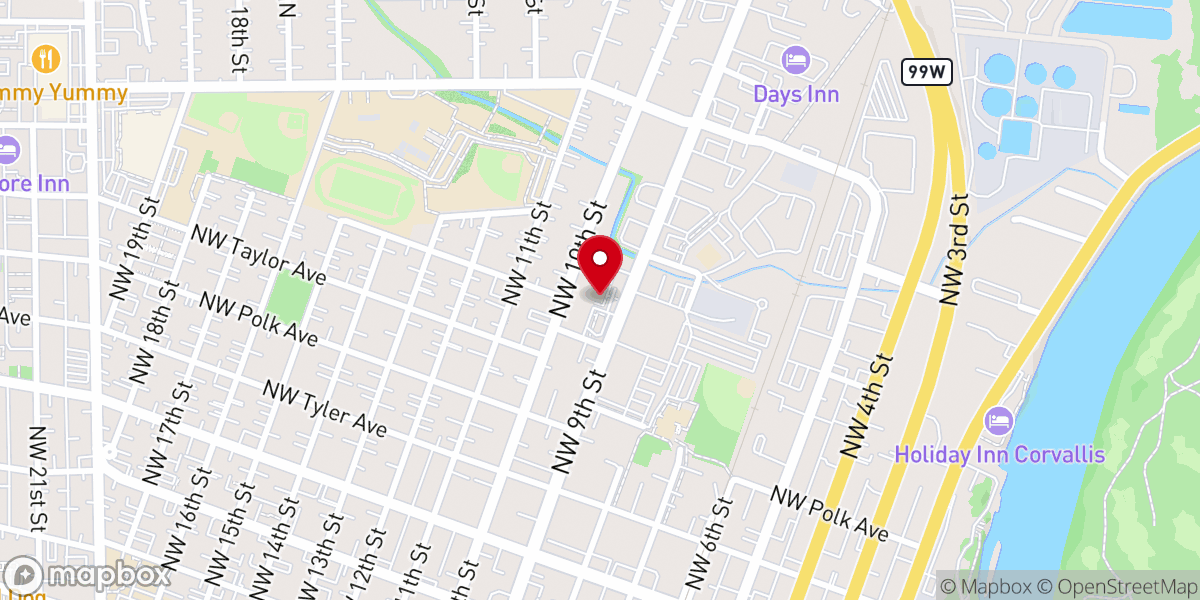 Map showing location of Parroquia Mexican Cuisine & Bar