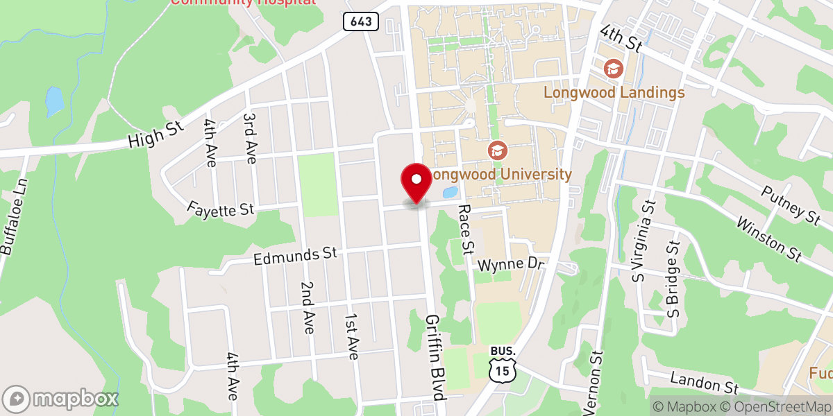 Map showing location of Jericho Baptist Church