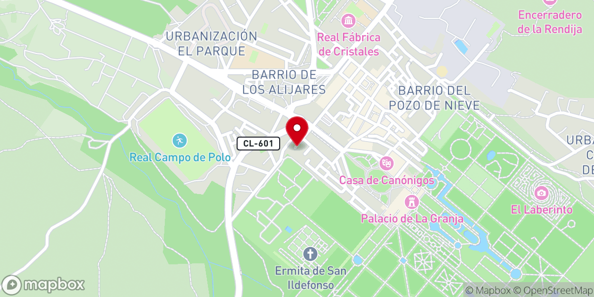 Map showing location of Misión Biblica Betel