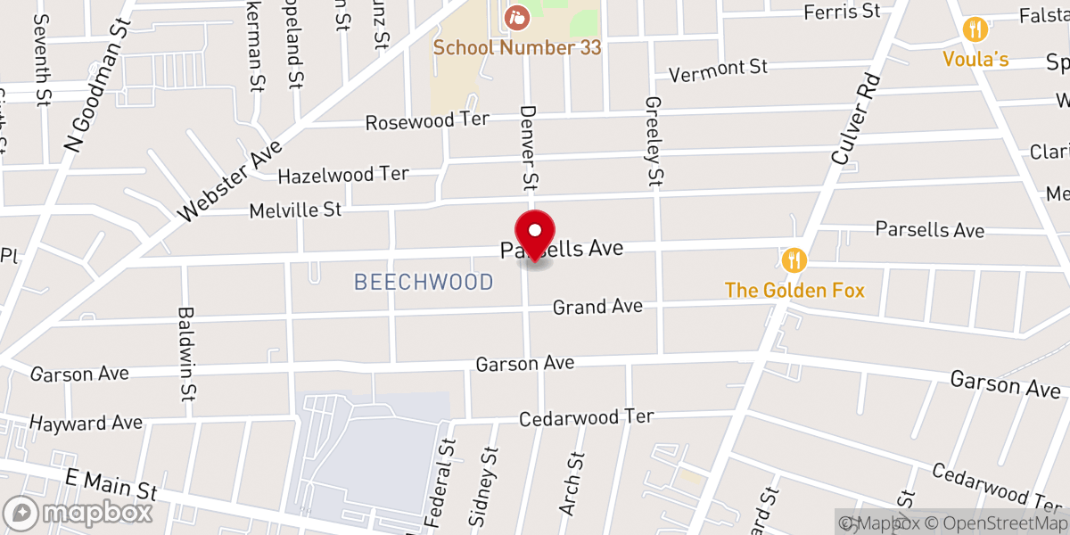 Map showing location of Parsells Avenue Community Church
