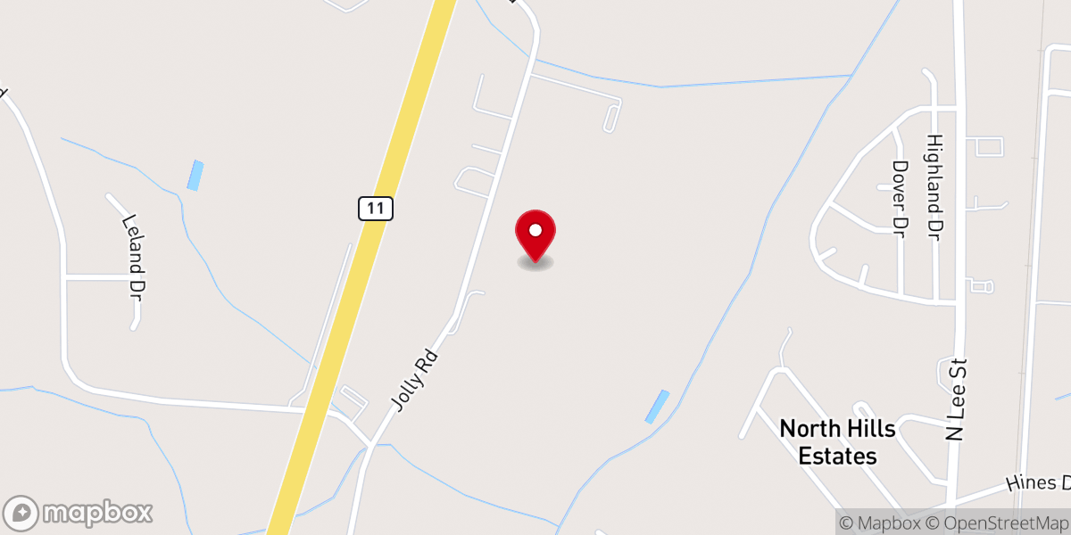 Map showing location of Long Straw Farms