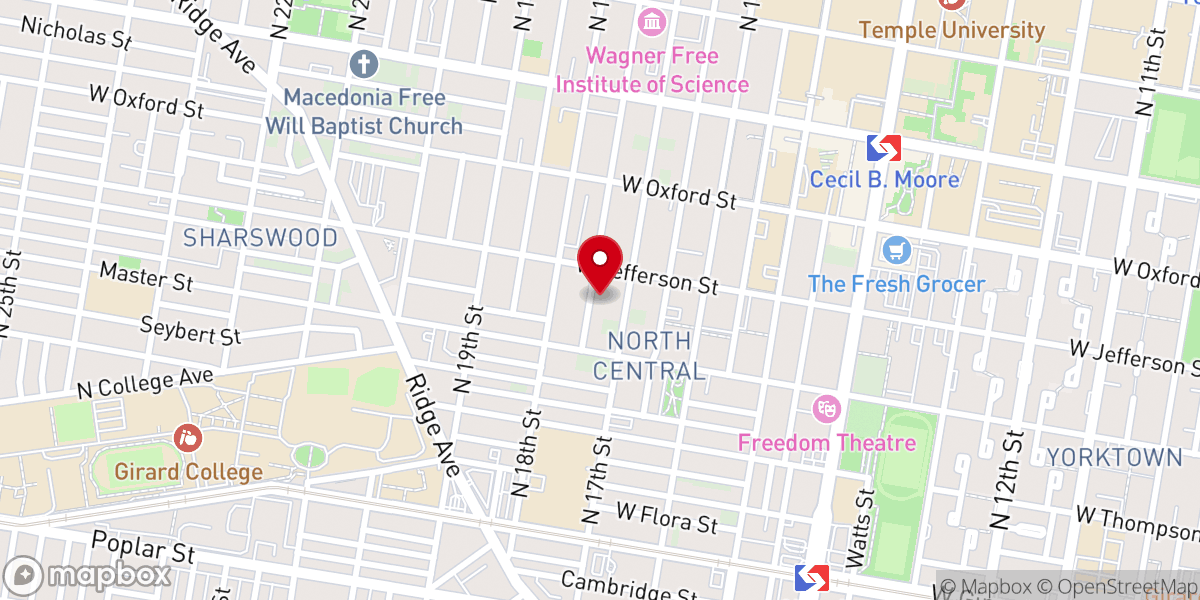 Map showing location of New Generation Church of Christ