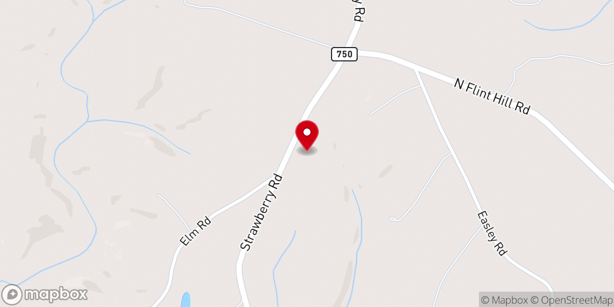 Map showing location of Callands Missionary Baptist Church