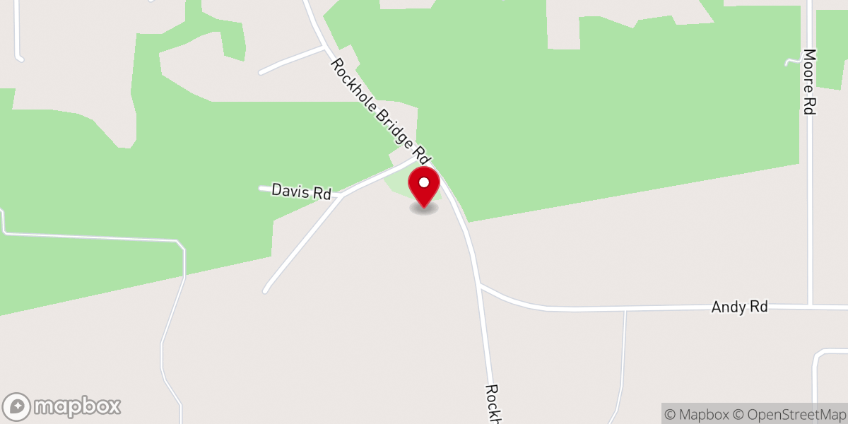 Map showing location of Carolina Baptist Church