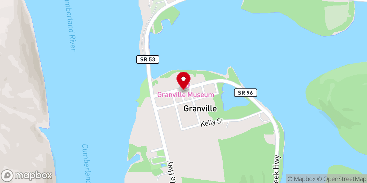 Map showing location of Granville Weddings