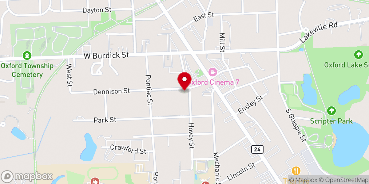 Map showing location of Immanuel Congregational United Church of Christ