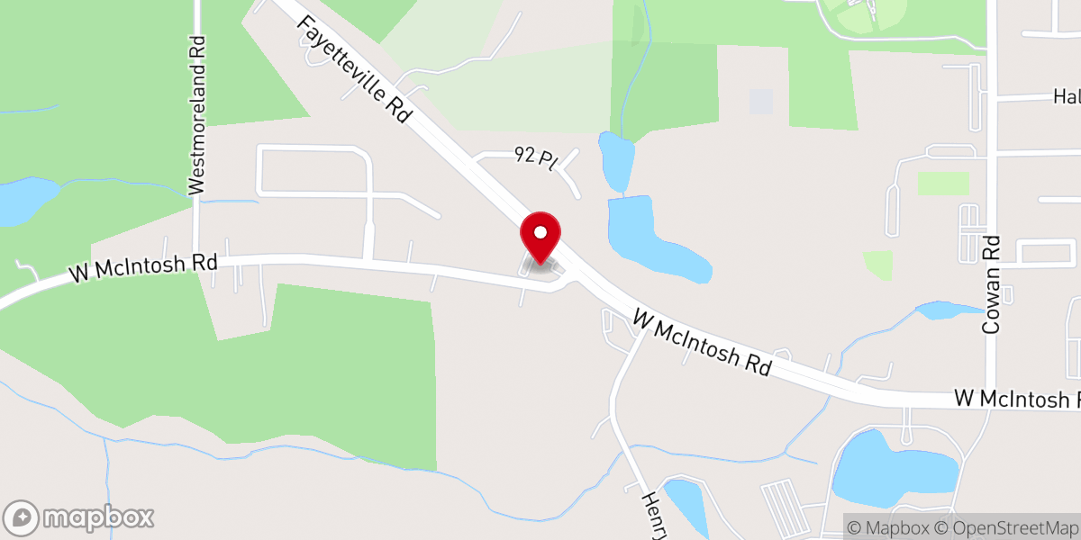 Map showing location of Living Waters Church