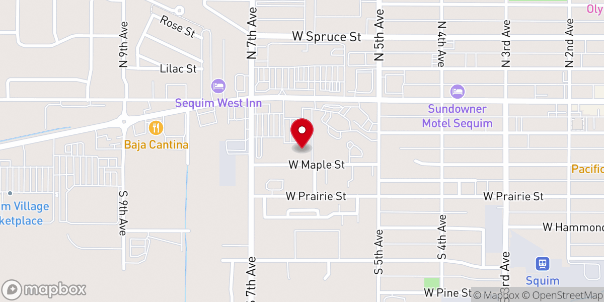 Map showing location of The Gateway Church of Sequim