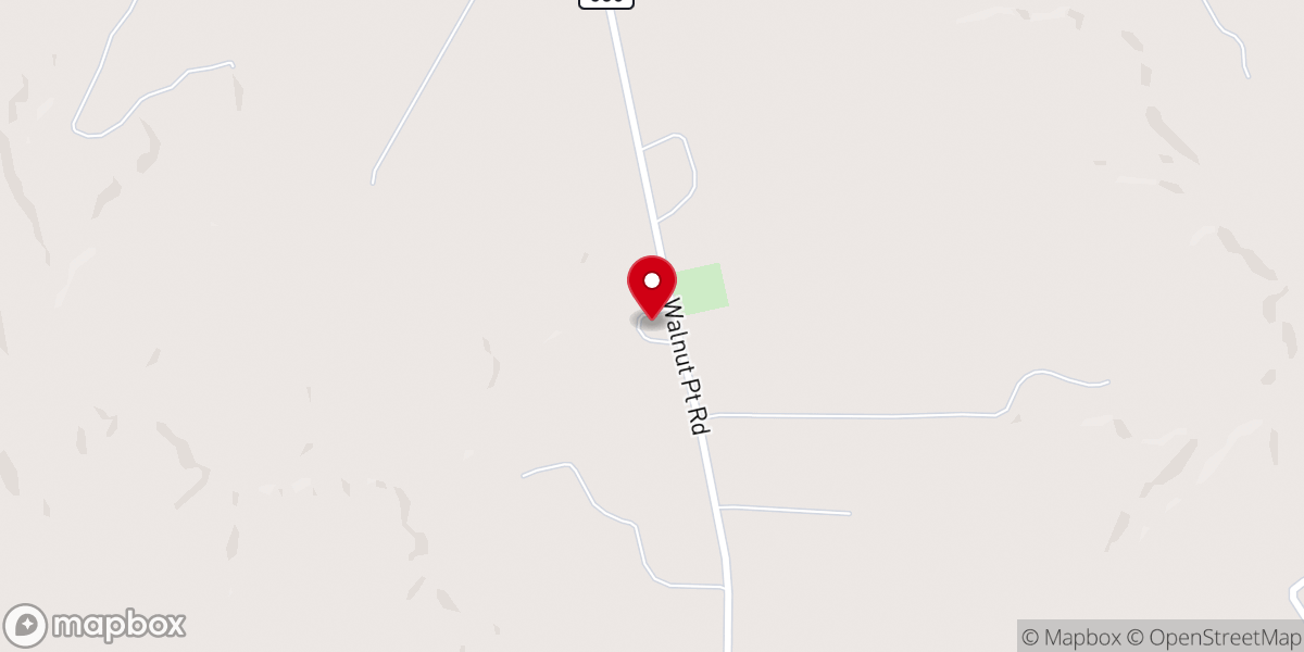 Map showing location of Smithland Church