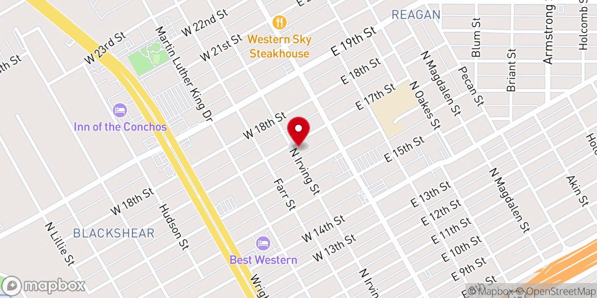 Map showing location of Crenshaw Memorial IME