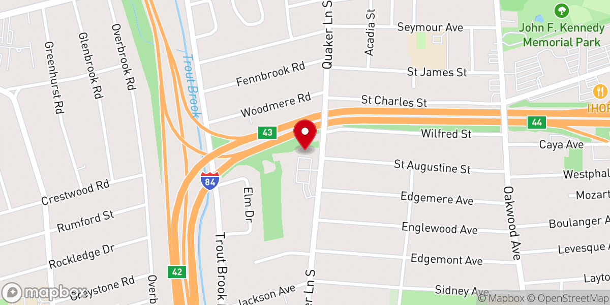 Map showing location of St. Mark the Evangelist Church