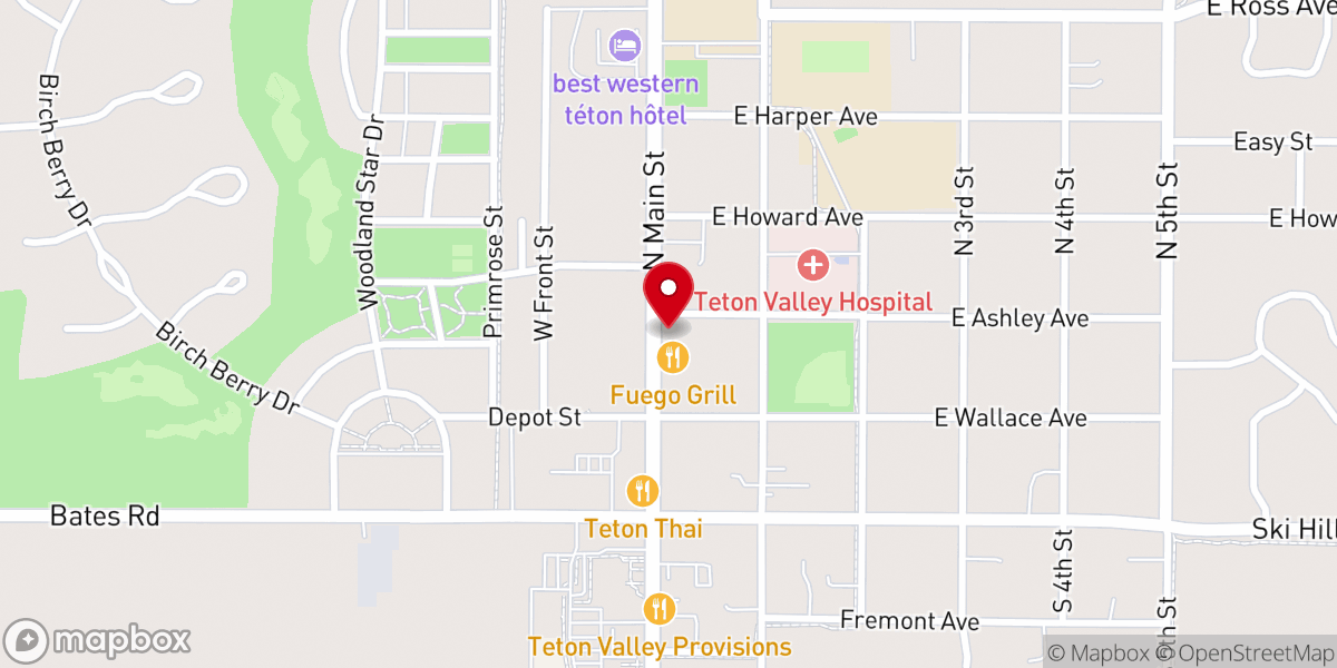 Map showing location of Community Foundation of Teton Valley