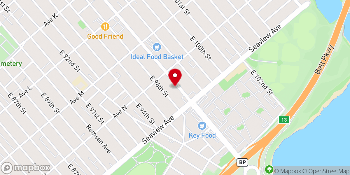 Map showing location of Church Of God Cathedra Inc.