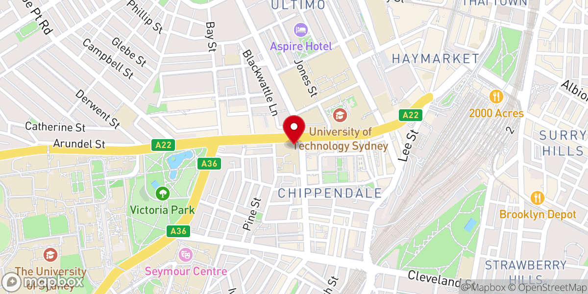 Map showing location of St Benedict's Catholic Church
