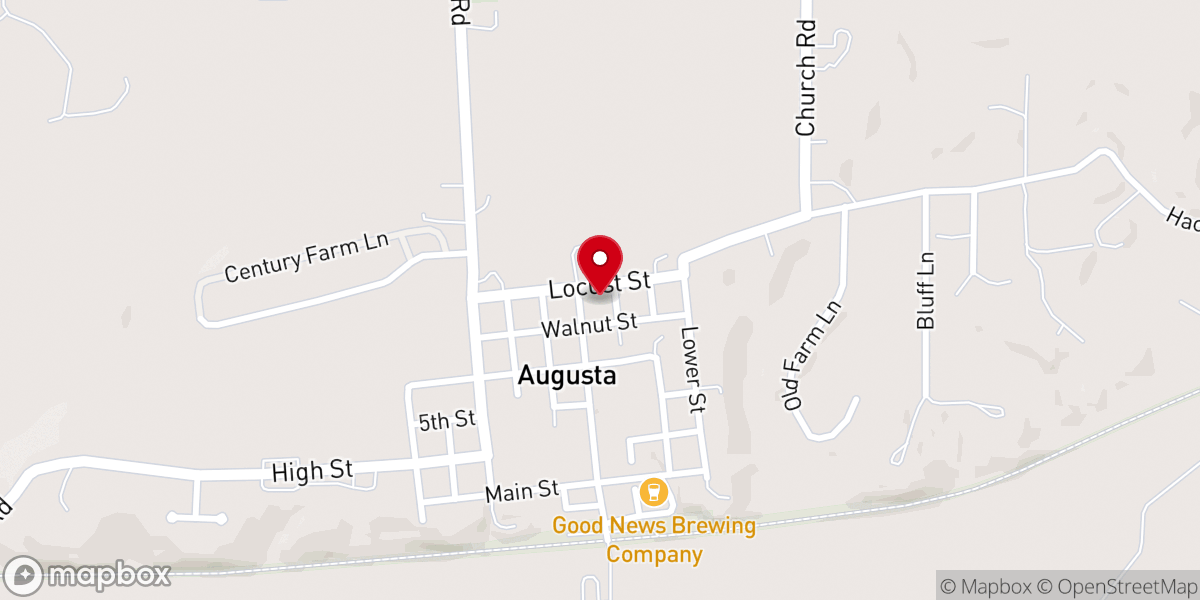 Map showing location of Augusta Food Pantry
