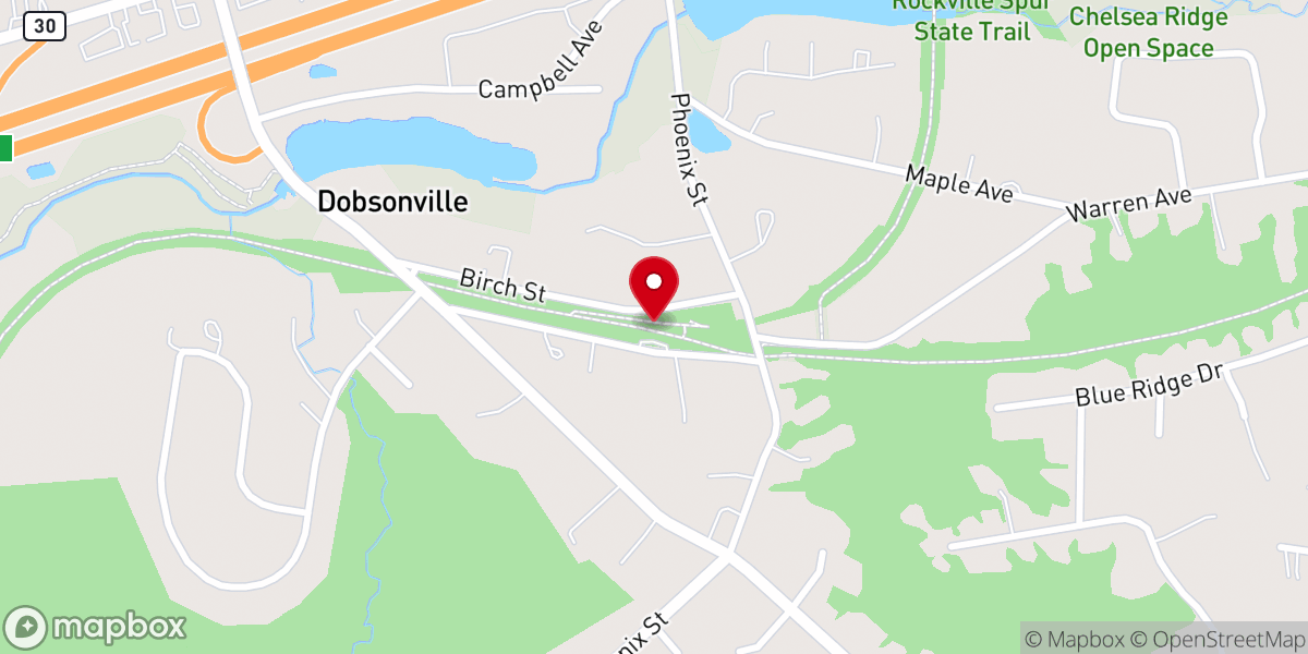 Map showing location of Vernon Rail Trail