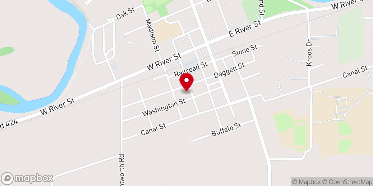 Map showing location of St Mary's Catholic Church