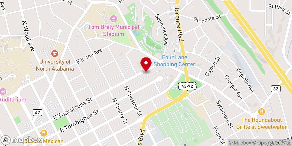 Map showing location of Strait Gate Apostolic Church