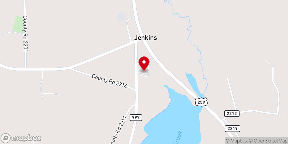Map showing location of South Union Baptist Church