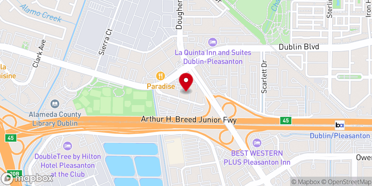 Map showing location of Good News Family Fellowship