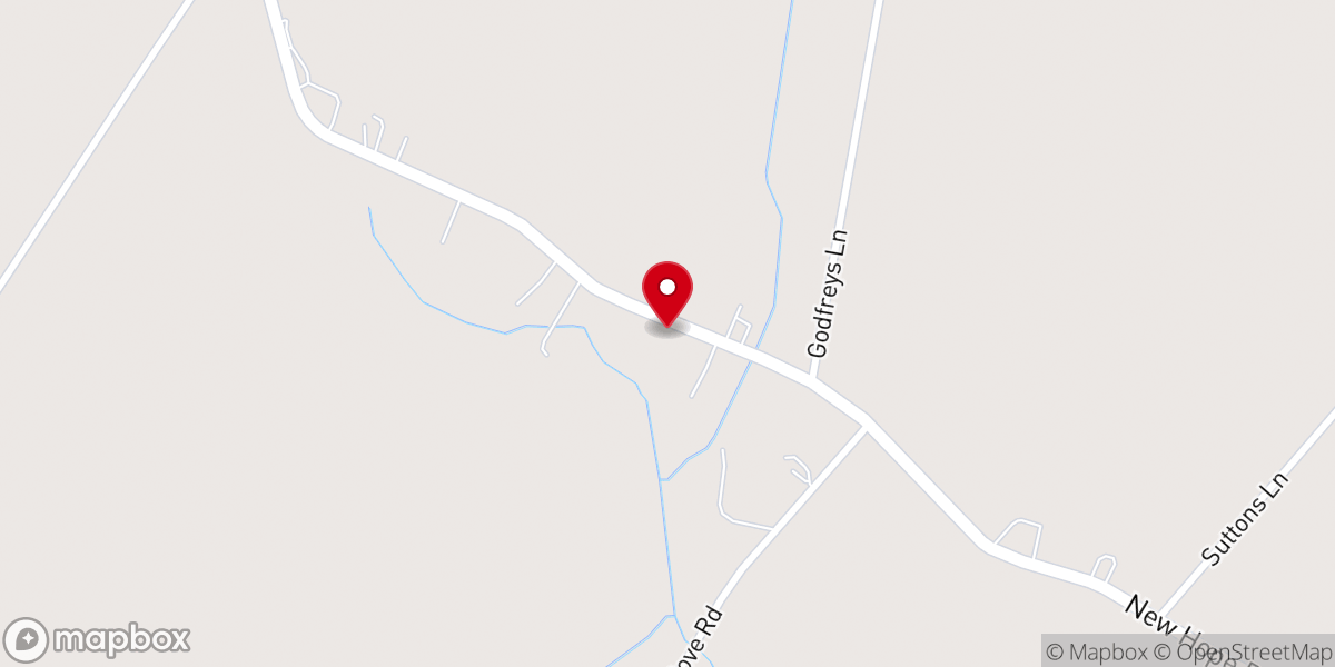 Map showing location of Berea Church of Christ