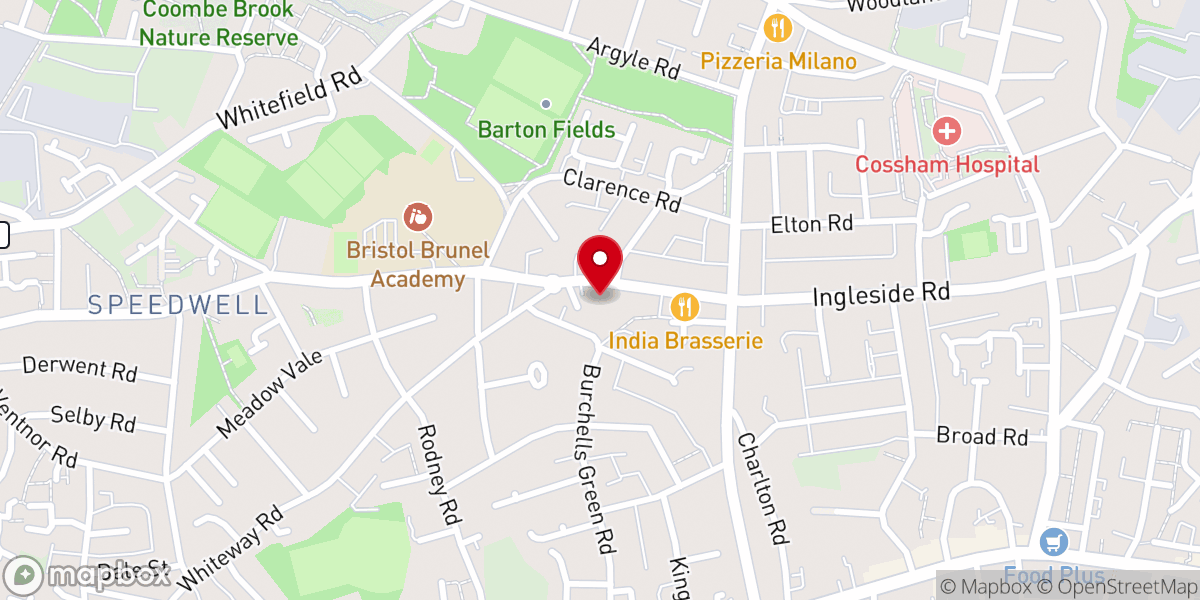 Map showing location of The Haven at Speedwell
