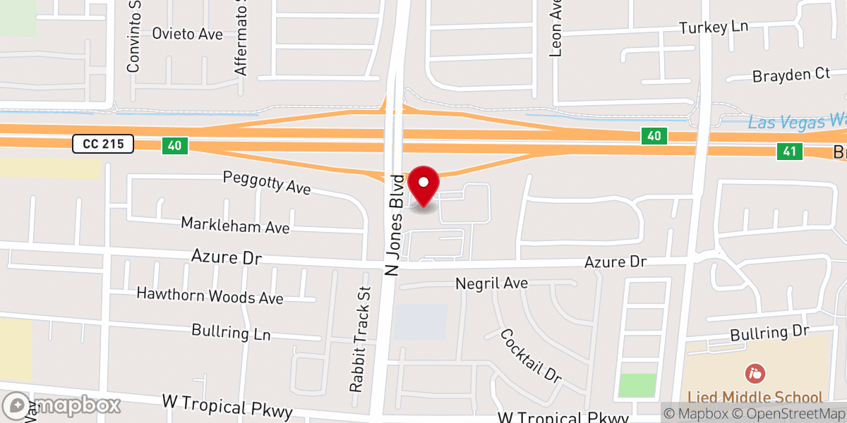 Map showing location of Lamb of God Lutheran Church & School