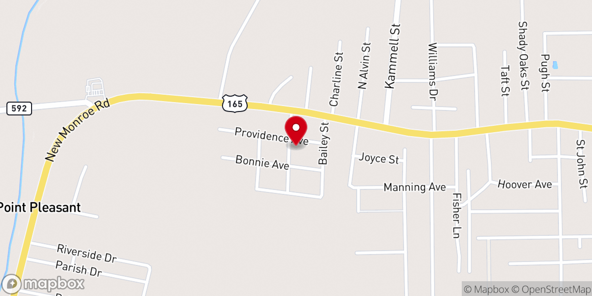 Map showing location of Macedonia Missionary Baptist Church
