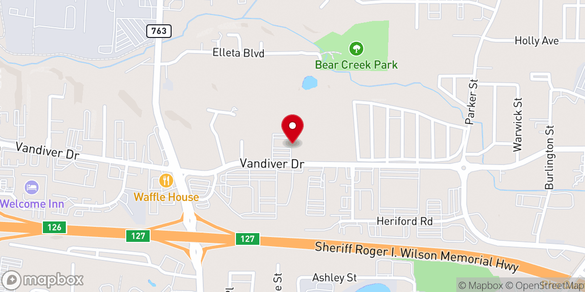 Map showing location of Jesus House Columbia