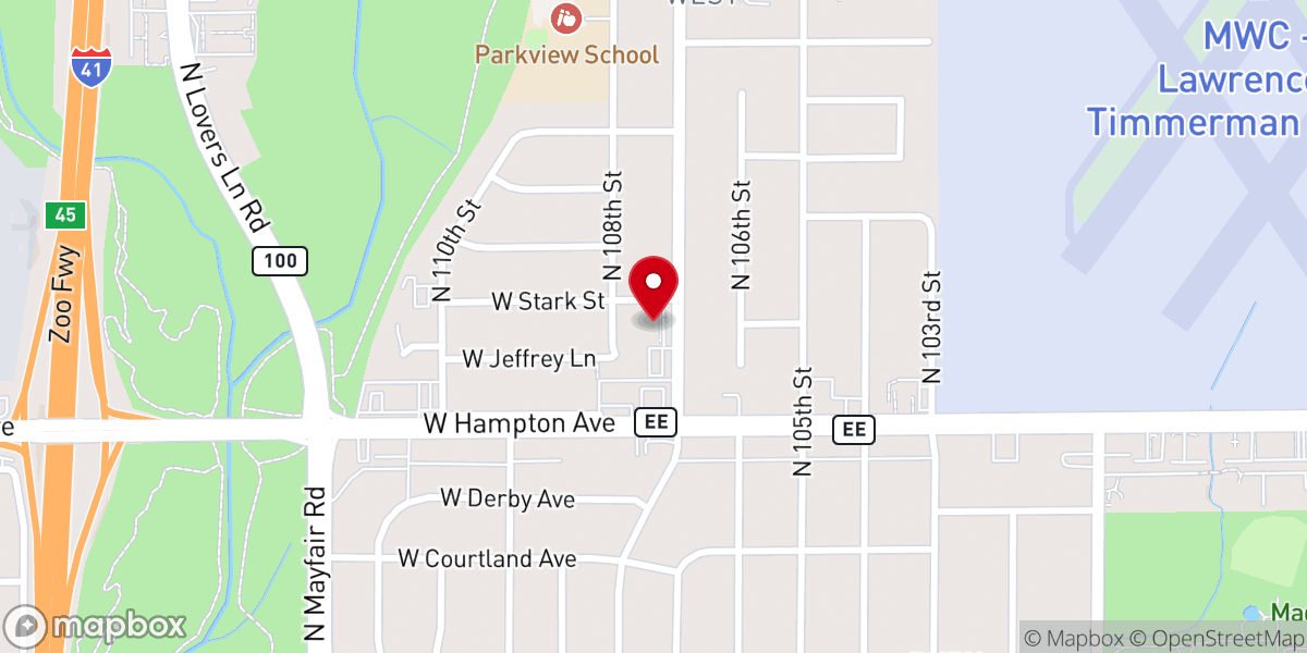 Map showing location of Berea Lutheran Church