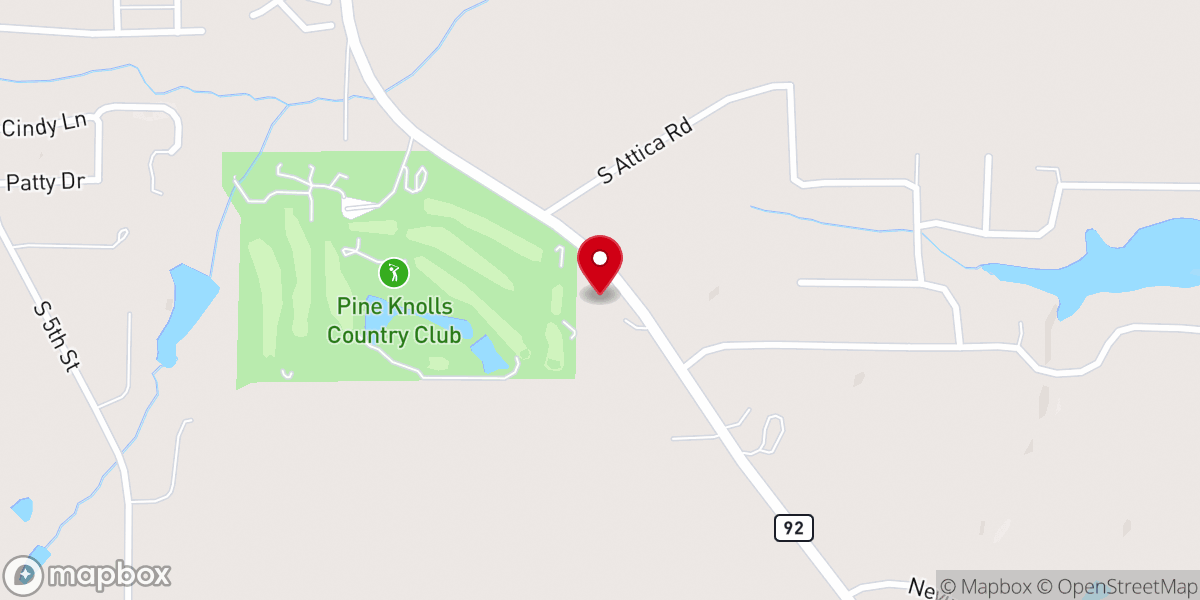 Map showing location of Good Shepherd Lutheran Church