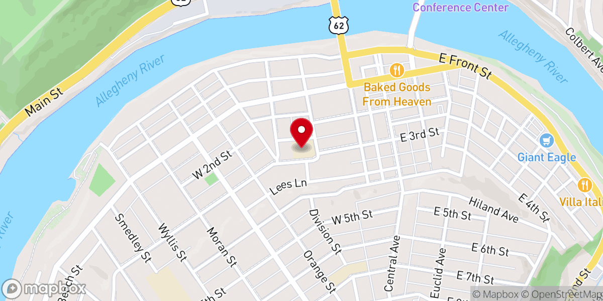Map showing location of St. Stephen School