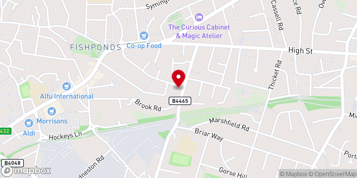 Map showing location of Christ Faith Tabernacle (CFT) Church, Bristol