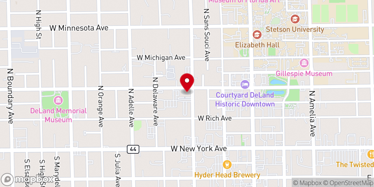 Map showing location of Northwest Square
