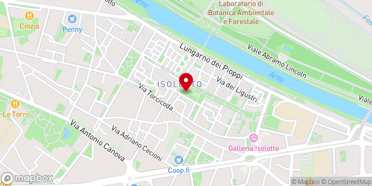 Map showing location of Parrocchia della Beata Vergine Maria Madre delle Grazie all'Isolotto