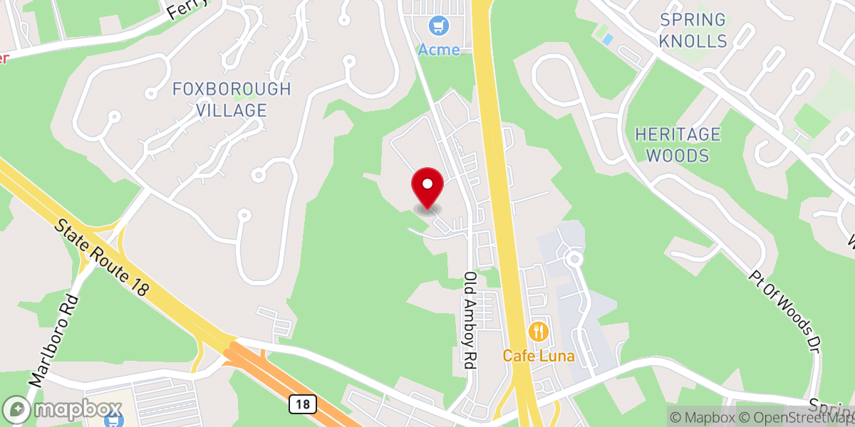 Map showing location of Old Bridge Elks