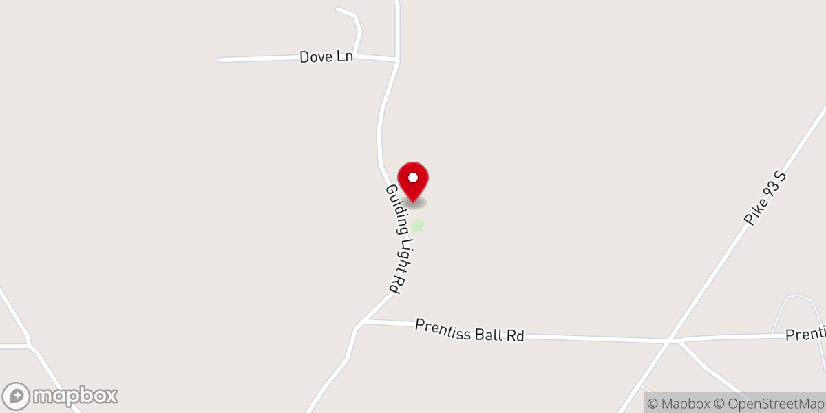 Map showing location of Guiding Light Pentecostal Church