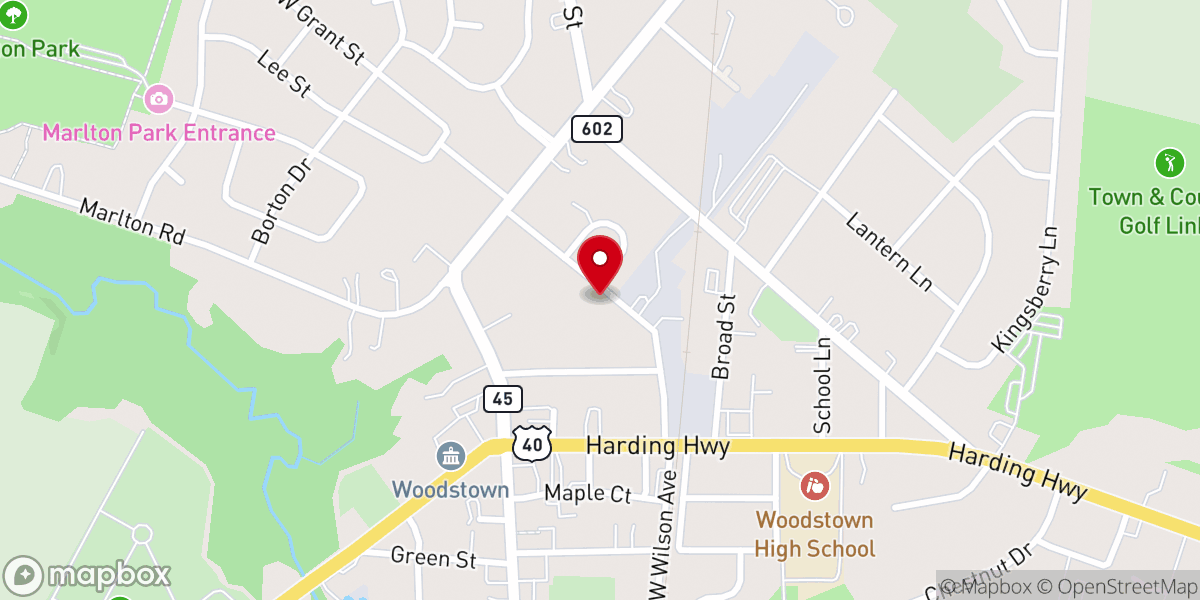 Map showing location of St Luke's Episcopal Church