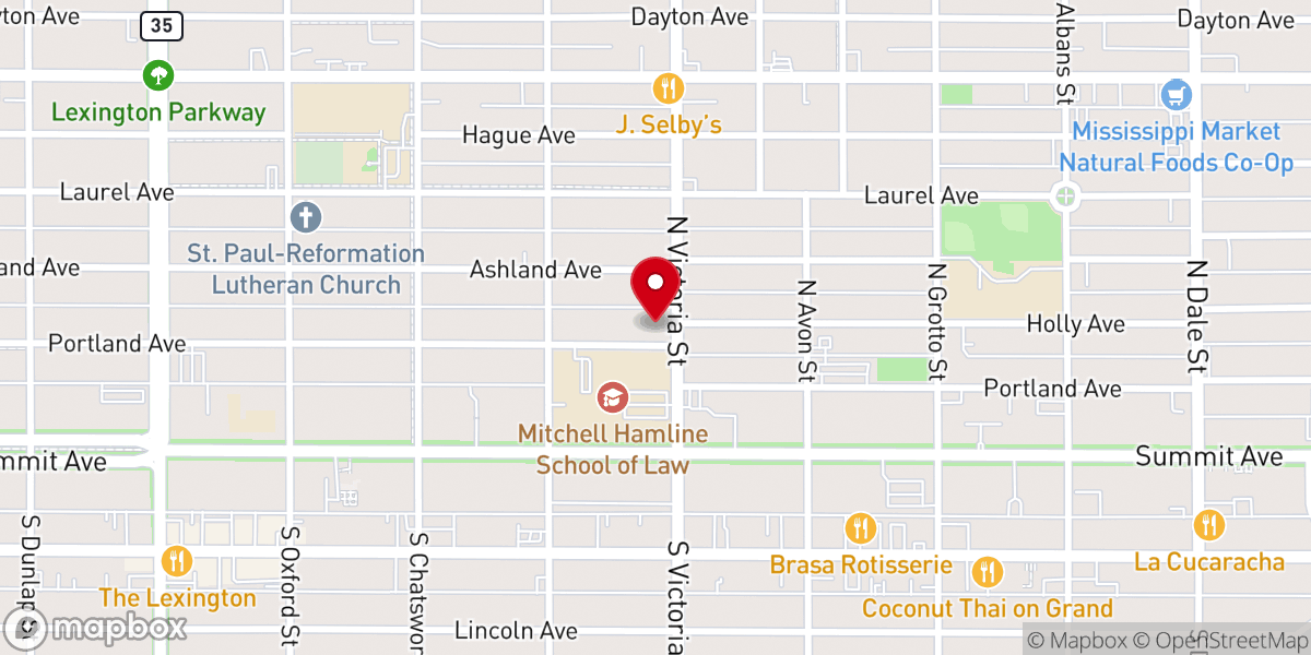 Map showing location of Vertical Church St. Paul