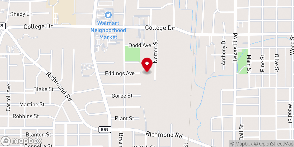 Map showing location of Calvary Independent Baptist Church
