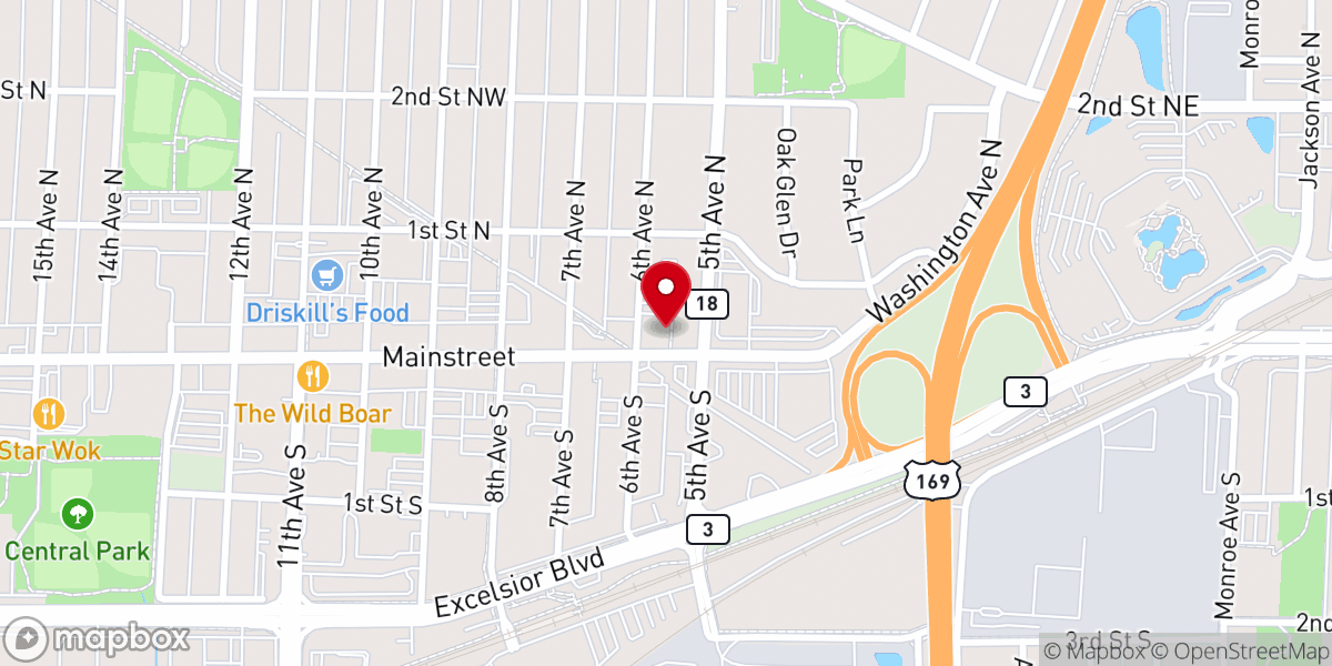 Map showing location of Grace Ministries - Church of Hopkins