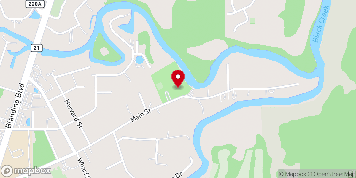 Map showing location of Middleburg (Main Street) Boat Ramp