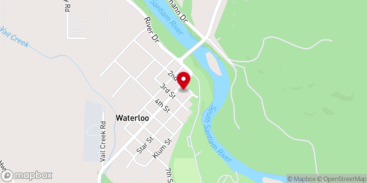 Map showing location of Waterloo Chapel