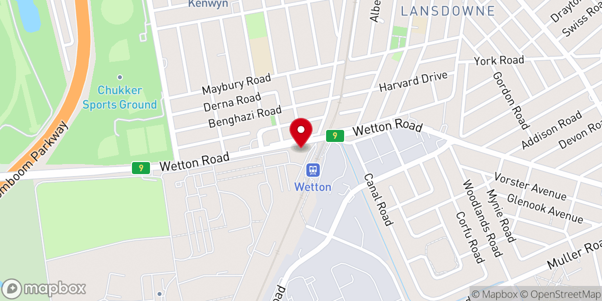 Map showing location of St. Philips Kenwyn