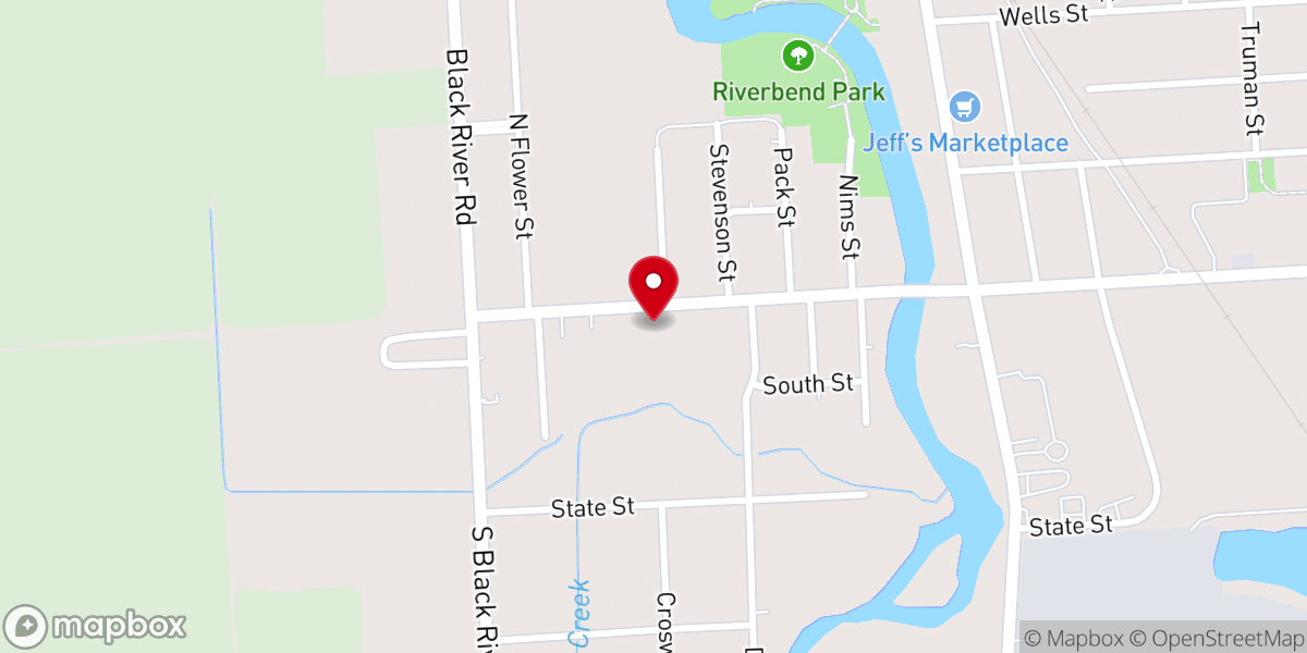 Map showing location of St Patrick's Church