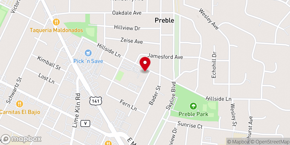 Map showing location of St Bernard Parish